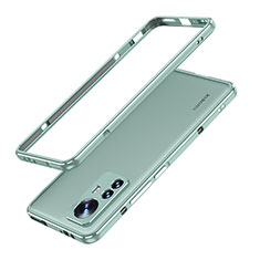 Handyhülle Hülle Luxus Aluminium Metall Rahmen Tasche A01 für Xiaomi Mi 12 Pro 5G Grün
