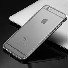 Handyhülle Hülle Luxus Aluminium Metall Rahmen Tasche für Apple iPhone 6S Grau
