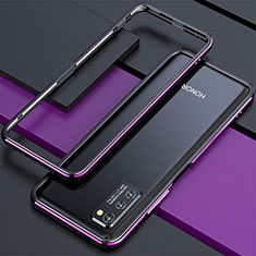 Handyhülle Hülle Luxus Aluminium Metall Rahmen Tasche für Huawei Honor V30 Pro 5G Violett