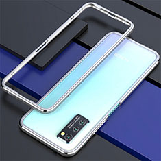 Handyhülle Hülle Luxus Aluminium Metall Rahmen Tasche für Huawei Honor View 30 Pro 5G Weiß