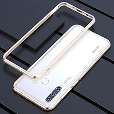 Handyhülle Hülle Luxus Aluminium Metall Rahmen Tasche für Huawei P30 Lite New Edition Gold