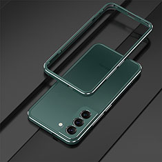 Handyhülle Hülle Luxus Aluminium Metall Rahmen Tasche für Samsung Galaxy S24 Plus 5G Grün