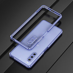 Handyhülle Hülle Luxus Aluminium Metall Rahmen Tasche für Sony Xperia 10 V Helles Lila
