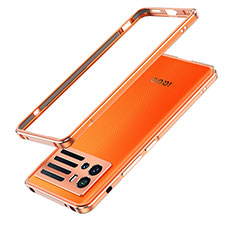 Handyhülle Hülle Luxus Aluminium Metall Rahmen Tasche für Vivo iQOO 9 5G Orange