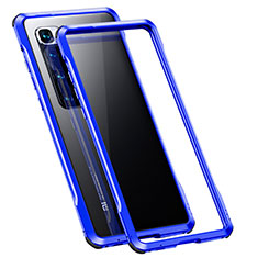 Handyhülle Hülle Luxus Aluminium Metall Rahmen Tasche für Xiaomi Mi 10 Ultra Blau