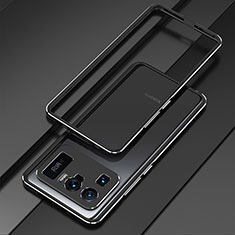 Handyhülle Hülle Luxus Aluminium Metall Rahmen Tasche für Xiaomi Mi 11 Ultra 5G Schwarz