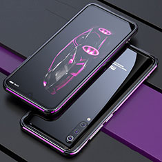 Handyhülle Hülle Luxus Aluminium Metall Rahmen Tasche für Xiaomi Mi 9 Pro Violett
