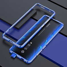 Handyhülle Hülle Luxus Aluminium Metall Rahmen Tasche für Xiaomi Mi 9T Blau