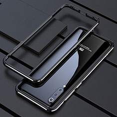 Handyhülle Hülle Luxus Aluminium Metall Rahmen Tasche für Xiaomi Mi A3 Lite Schwarz