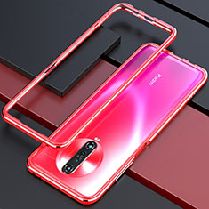 Handyhülle Hülle Luxus Aluminium Metall Rahmen Tasche für Xiaomi Redmi K30 5G Rot