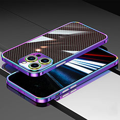 Handyhülle Hülle Luxus Aluminium Metall Rahmen Tasche JL1 für Apple iPhone 14 Pro Bunt