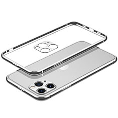 Handyhülle Hülle Luxus Aluminium Metall Rahmen Tasche JL2 für Apple iPhone 14 Pro Silber