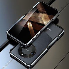 Handyhülle Hülle Luxus Aluminium Metall Rahmen Tasche LF1 für Huawei Mate 60 Pro+ Plus Schwarz