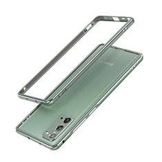 Handyhülle Hülle Luxus Aluminium Metall Rahmen Tasche N03 für Samsung Galaxy Note 20 5G Grün