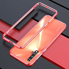 Handyhülle Hülle Luxus Aluminium Metall Rahmen Tasche T01 für Huawei Nova 5 Orange