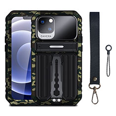 Handyhülle Hülle Luxus Aluminium Metall Tasche 360 Grad Ganzkörper LK1 für Apple iPhone 14 Plusfarbig