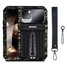 Handyhülle Hülle Luxus Aluminium Metall Tasche 360 Grad Ganzkörper LK1 für Apple iPhone 15 Plus Plusfarbig