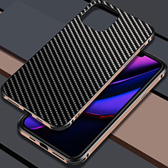 Handyhülle Hülle Luxus Aluminium Metall Tasche für Apple iPhone 11 Gold