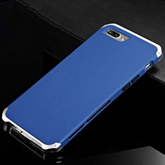 Handyhülle Hülle Luxus Aluminium Metall Tasche für Apple iPhone 7 Plus Blau