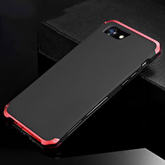 Handyhülle Hülle Luxus Aluminium Metall Tasche für Apple iPhone 7 Rot und Schwarz