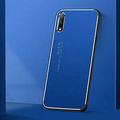 Handyhülle Hülle Luxus Aluminium Metall Tasche für Huawei Honor 9X Blau