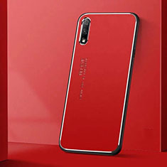 Handyhülle Hülle Luxus Aluminium Metall Tasche für Huawei Honor 9X Rot