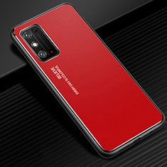 Handyhülle Hülle Luxus Aluminium Metall Tasche für Huawei Honor X10 Max 5G Rot
