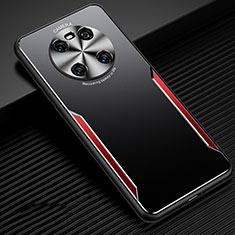 Handyhülle Hülle Luxus Aluminium Metall Tasche für Huawei Mate 40 Rot