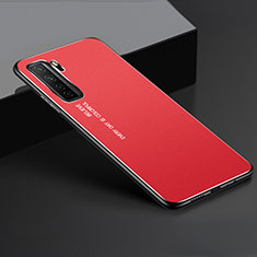 Handyhülle Hülle Luxus Aluminium Metall Tasche für Huawei Nova 7 SE 5G Rot
