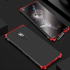 Handyhülle Hülle Luxus Aluminium Metall Tasche für Oppo Reno 10X Zoom Rot