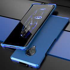 Handyhülle Hülle Luxus Aluminium Metall Tasche für Vivo Nex 3 Blau