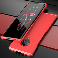 Handyhülle Hülle Luxus Aluminium Metall Tasche für Vivo Nex 3 Rot