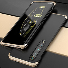 Handyhülle Hülle Luxus Aluminium Metall Tasche für Xiaomi Mi 10 Pro Gold und Schwarz