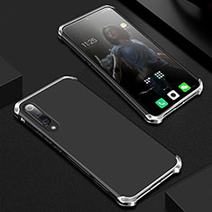 Handyhülle Hülle Luxus Aluminium Metall Tasche für Xiaomi Mi 9 Pro 5G Silber und Schwarz