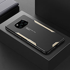 Handyhülle Hülle Luxus Aluminium Metall Tasche für Xiaomi Poco X3 Gold