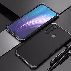 Handyhülle Hülle Luxus Aluminium Metall Tasche für Xiaomi Redmi Note 8 Schwarz