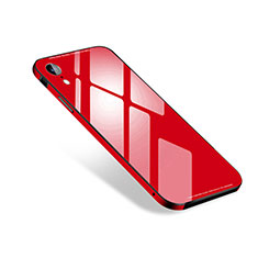 Handyhülle Hülle Luxus Aluminium Metall Tasche M01 für Apple iPhone XR Rot