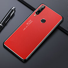 Handyhülle Hülle Luxus Aluminium Metall Tasche M01 für Huawei Enjoy 10 Plus Rot