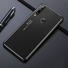 Handyhülle Hülle Luxus Aluminium Metall Tasche M01 für Huawei Enjoy 10 Plus Schwarz