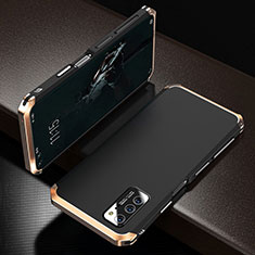 Handyhülle Hülle Luxus Aluminium Metall Tasche M01 für Huawei Honor View 30 Pro 5G Gold und Schwarz