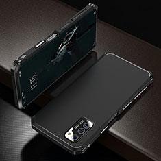 Handyhülle Hülle Luxus Aluminium Metall Tasche M01 für Huawei Honor View 30 Pro 5G Schwarz