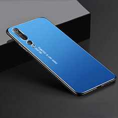 Handyhülle Hülle Luxus Aluminium Metall Tasche M01 für Xiaomi Mi 10 Blau