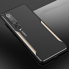 Handyhülle Hülle Luxus Aluminium Metall Tasche M01 für Xiaomi Mi 10 Pro Gold