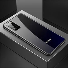 Handyhülle Hülle Luxus Aluminium Metall Tasche T01 für Huawei Honor V30 Pro 5G Schwarz