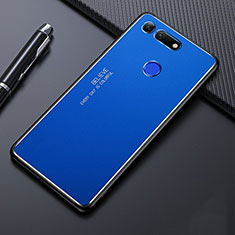 Handyhülle Hülle Luxus Aluminium Metall Tasche T01 für Huawei Honor View 20 Blau