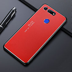Handyhülle Hülle Luxus Aluminium Metall Tasche T01 für Huawei Honor View 20 Rot