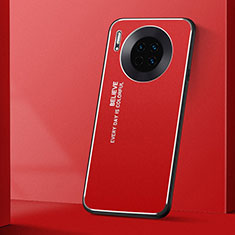 Handyhülle Hülle Luxus Aluminium Metall Tasche T01 für Huawei Mate 30 5G Rot