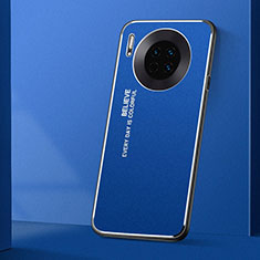 Handyhülle Hülle Luxus Aluminium Metall Tasche T01 für Huawei Mate 30 Pro Blau