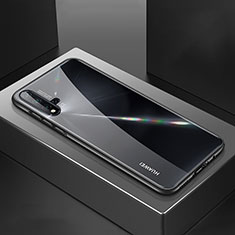 Handyhülle Hülle Luxus Aluminium Metall Tasche T01 für Huawei Nova 5 Pro Schwarz