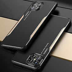 Handyhülle Hülle Luxus Aluminium Metall Tasche T01 für Huawei Nova 8 SE 5G Gold